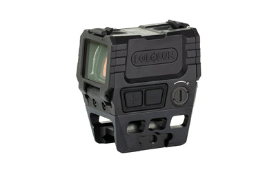 Holosun Technologies AEMS |  Red Multi-Reticle System |  2 MOA Dot With 65 MOA Circle |  Fits 1913 Picatinny Rail |  Lower 1/3 Mount |  Up To 50 | 000 Hours of Battery Life |  Shake Awake Technology |  Black
