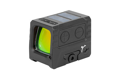 Holosun Technologies AEMS Micro |  Gold Dot |  Enclosed Pistol Sight |  2 MOADot and 32 MOA Circle |  Anodized Finish |  Black |  Includes RMSc-AEMS MICRO Adapter Plate